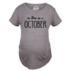 Maternity Due In November Funny T shirts Pregnant Shirts Announce Pregnancy Month Shirt