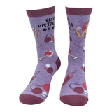 Women's Easily Distracted By Wine Socks Funny Cute Alcohol Drinking Lover Footwear