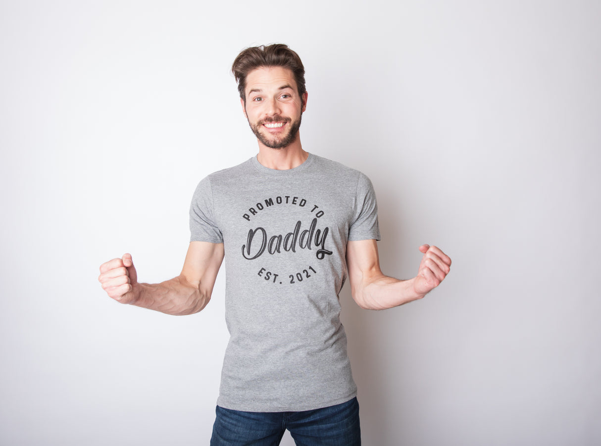 Promoted To Daddy 2021 Men's Tshirt