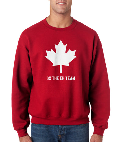 Eh Team Canada Sweater Funny Canadian Shirts Novelty Hilarious Crew Neck