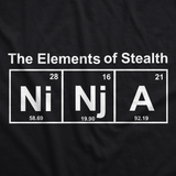 Youth Ninja Element of Stealth T shirt Funny Cool Graphic for Kids Nerdy Tee