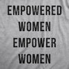 Womens Empowered Women Empower Women V-Neck Cool Lady Girl Power Feminism Novelty Shirt For Ladies