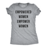 Womens Empowered Women Empower Women T-shirt Cool Lady Girl Power Feminism  Tee