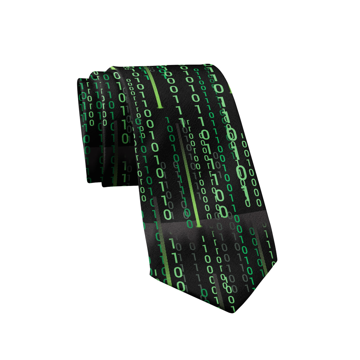 Falling Code Tie Funny Sarcastic Computer Graphic Novelty Necktie