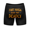 Mens Fart Ninja Silent But Deadly Boxer Briefs Funny Farting Butt Joke Cool Gift for Dad