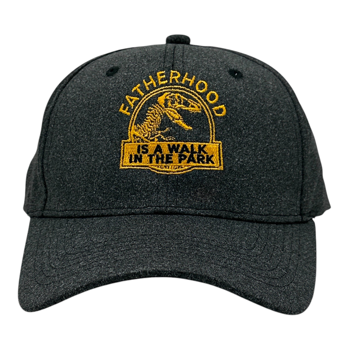 Fatherhood Is A Walk In The Park Hat Funny Sarcastic Fathers Day Dinosaur Graphic Cap