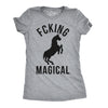 Womens Magical Funny T shirt Unicorn Vintage Tee Cool Cute 90s Novelty T shirt