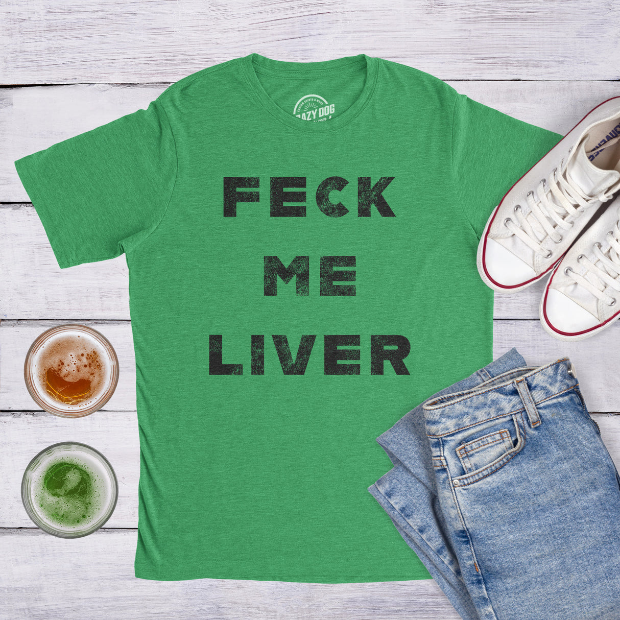 Feck Me Liver Men's Tshirt