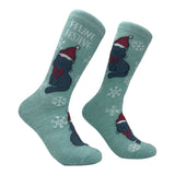 Feline Festive Socks Funny Cute Xmas Kitten Novelty Footwear