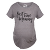 Maternity First Time Mommy Pregnancy T shirt Cute Belly Bump Tee Mother To Be