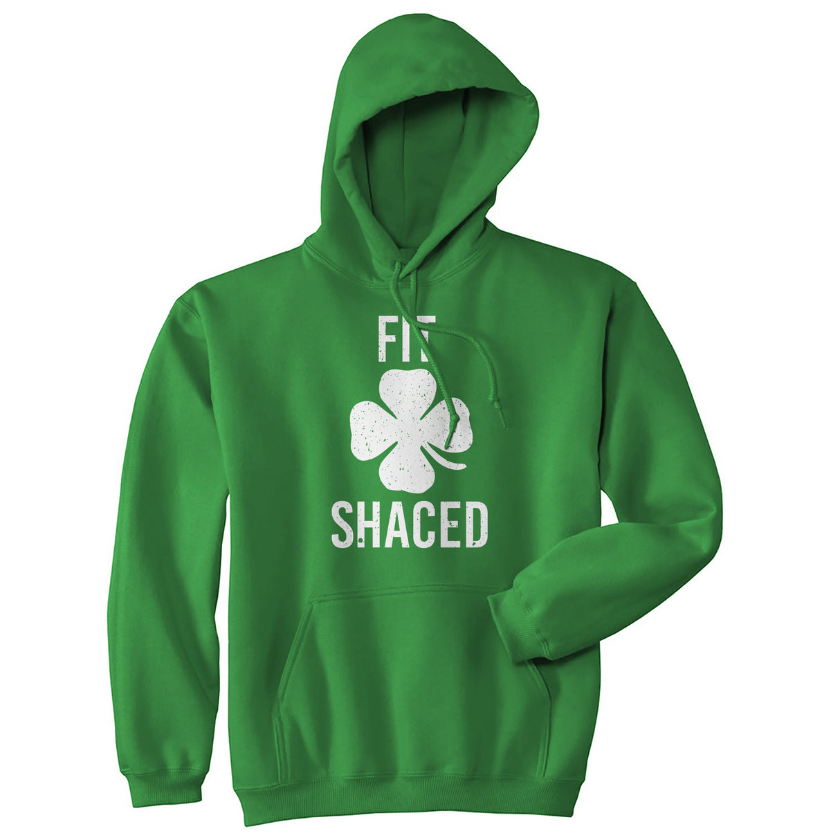 Fit Shaced Hoodie Funny St Patricks Day Outfit Shit Faced Drinking Graphic Novelty Sweatshirt