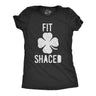 Womens Fit Shaced Funny Irish Clover Shamrock Saint Patricks Day Lucky T Shirt