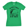 Womens Fitness Taco Funny Gym T Shirt Cool Humor Graphic Muscle Tee For Ladies