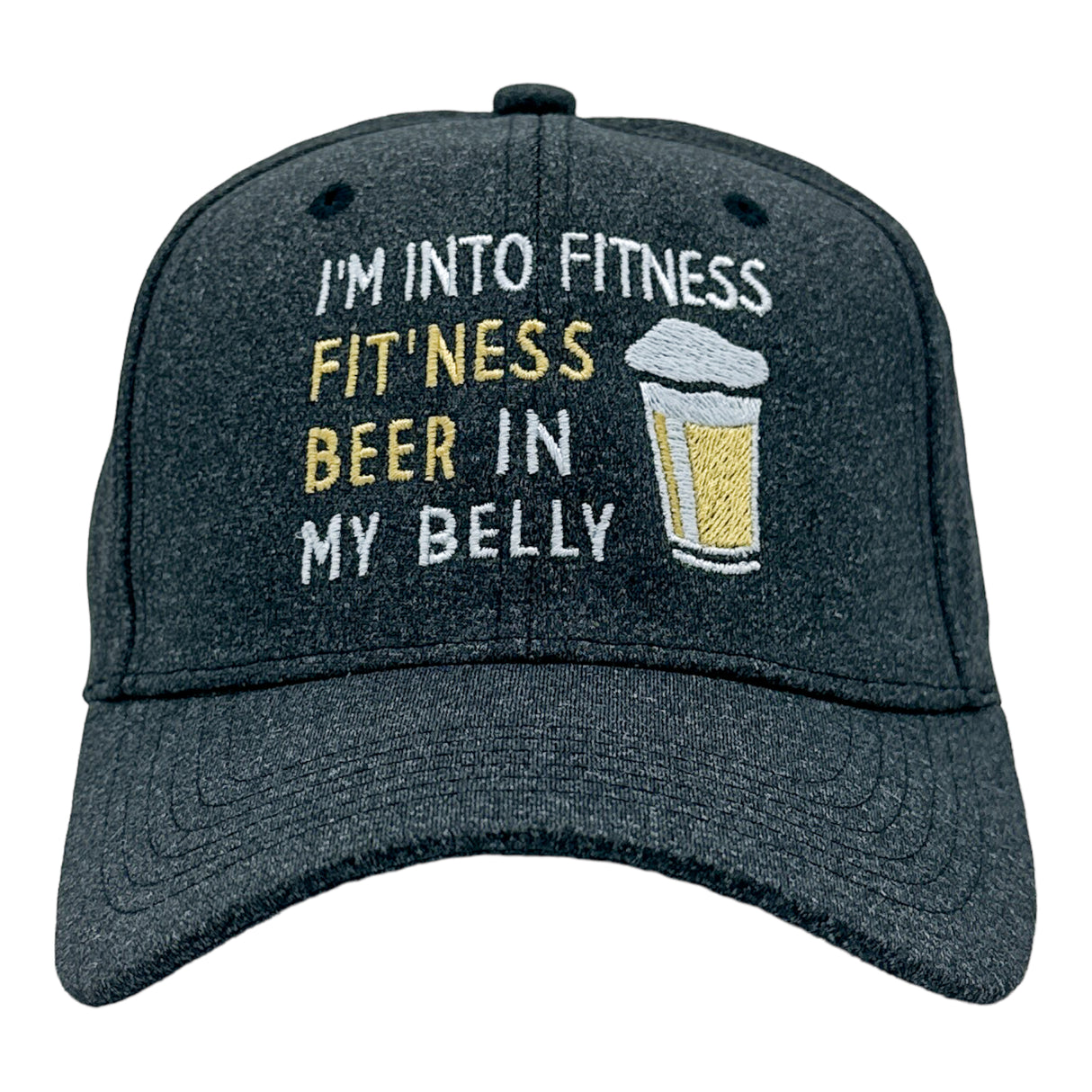 Im Into Fitness Beer In My Mouth Hat Funny Beer Drinking Lovers Cap