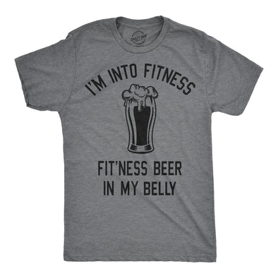 Fitness Beer In My Belly Men's Tshirt