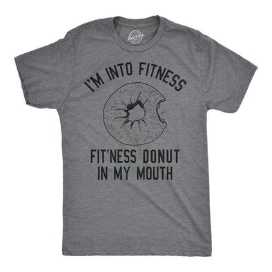 Fitness Donut In My Mouth Men's Tshirt