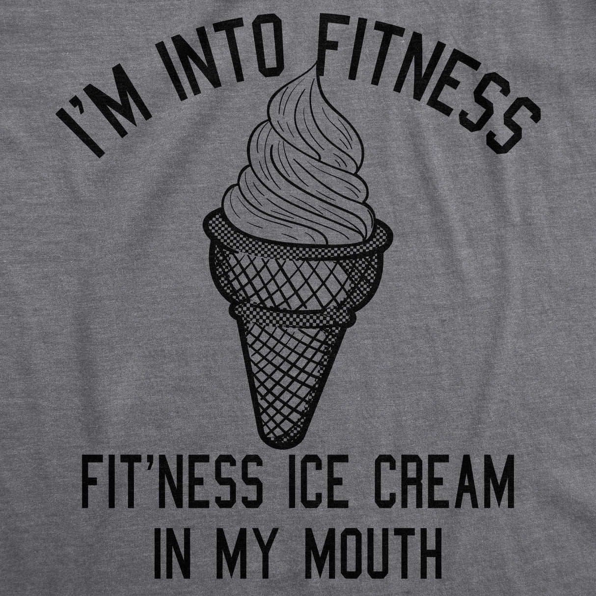 Fitness Ice Cream In My Mouth Men's Tshirt