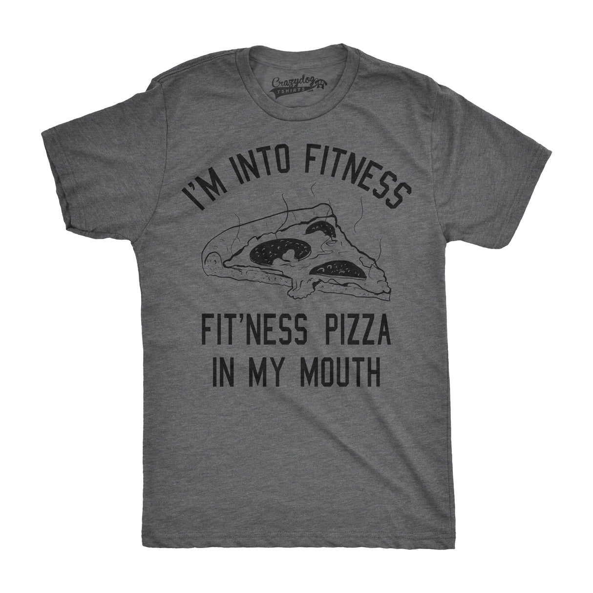 Fitness Pizza In My Mouth Men's Tshirt