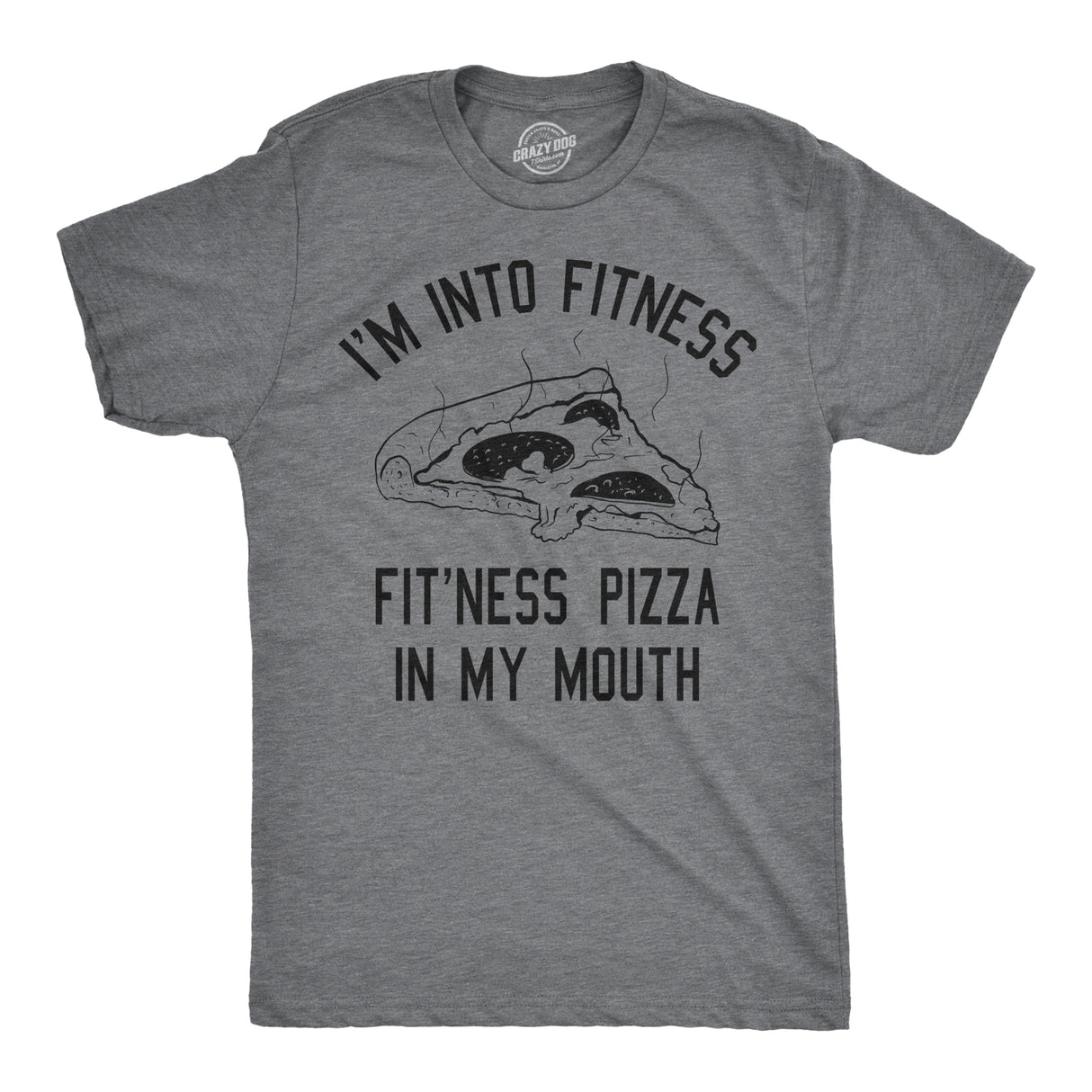 Fitness Pizza In My Mouth Men's Tshirt