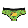 Womens Fitness Tacos Panties Funny Bikini Brief Hilarious Saying Gym Graphic Underwear