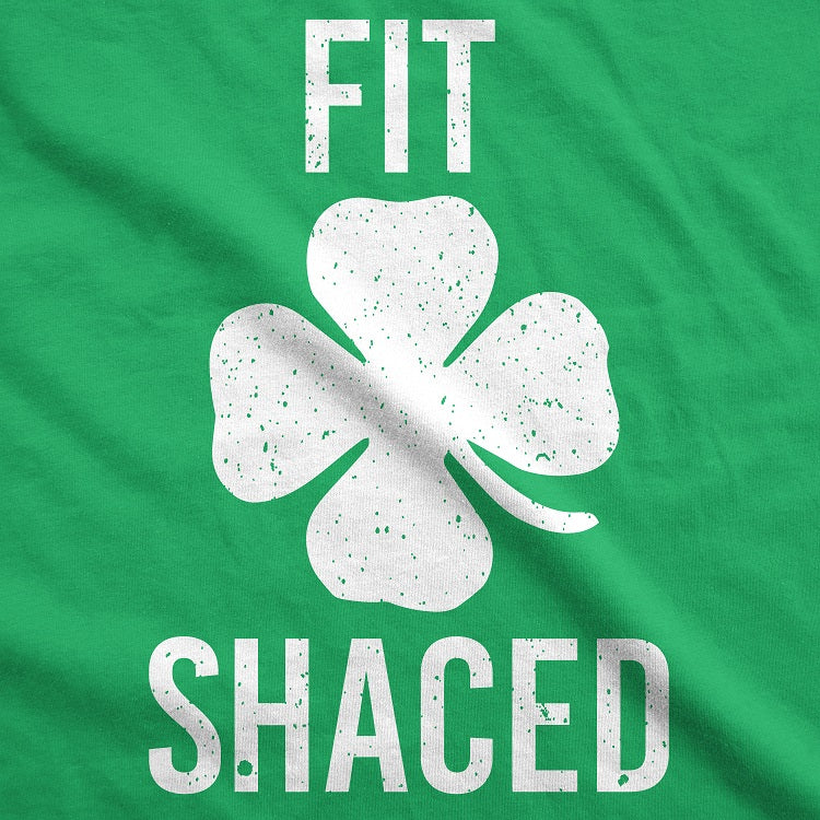 Womens Fit Shaced Funny Irish Clover Shamrock Saint Patricks Day Lucky T Shirt