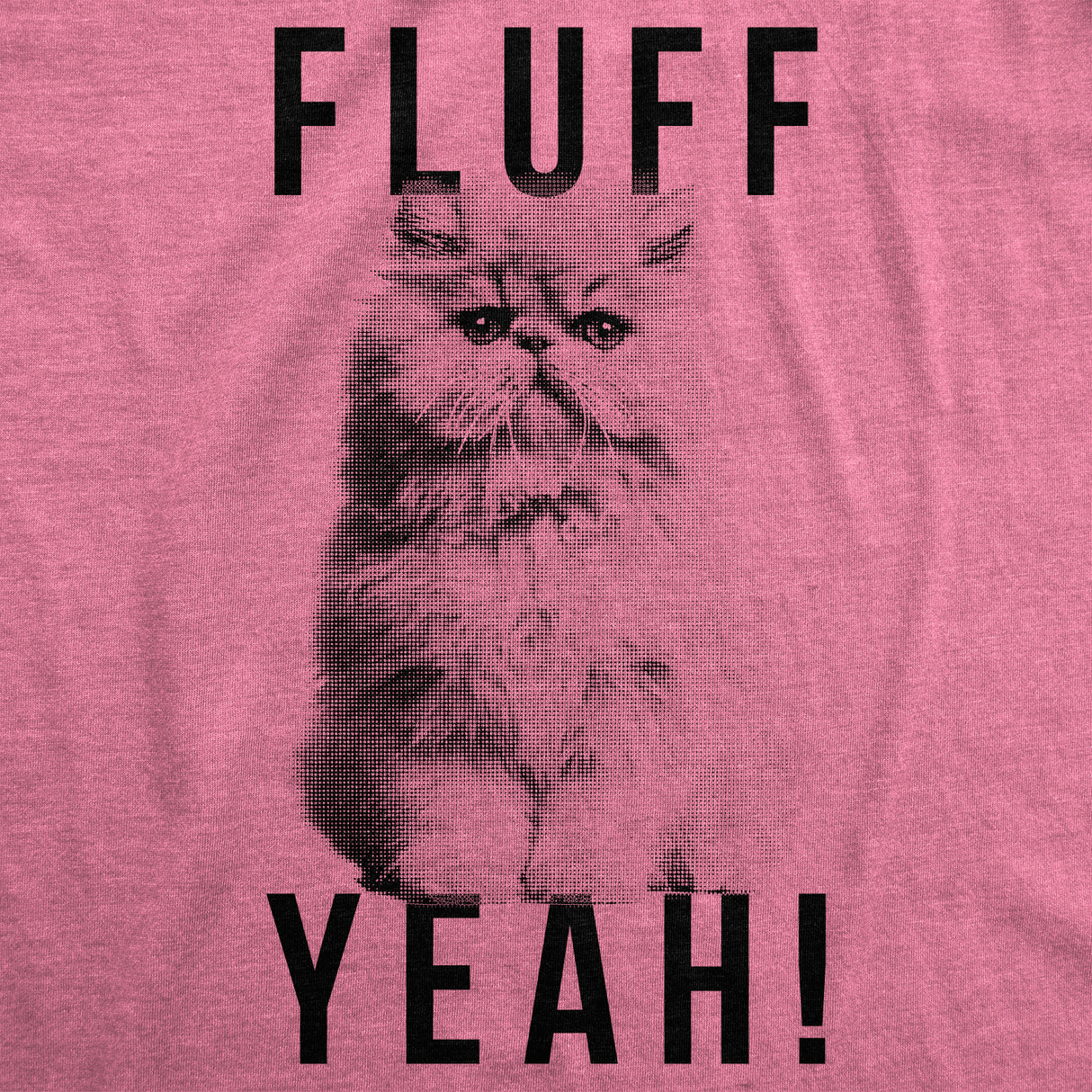 Womens Fluff Yeah Tshirt Funny Kitty Cat Animal Lover Tee For Ladies