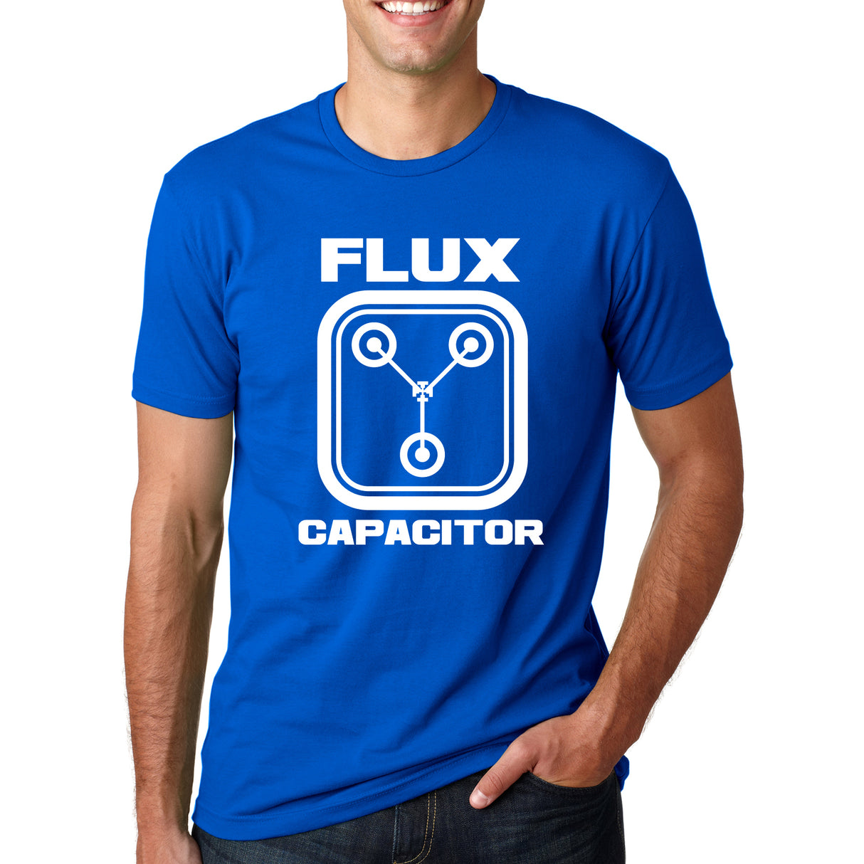 Flux Capacitor T Shirt Funny Vintage Retro 80s Movie T shirts for Men