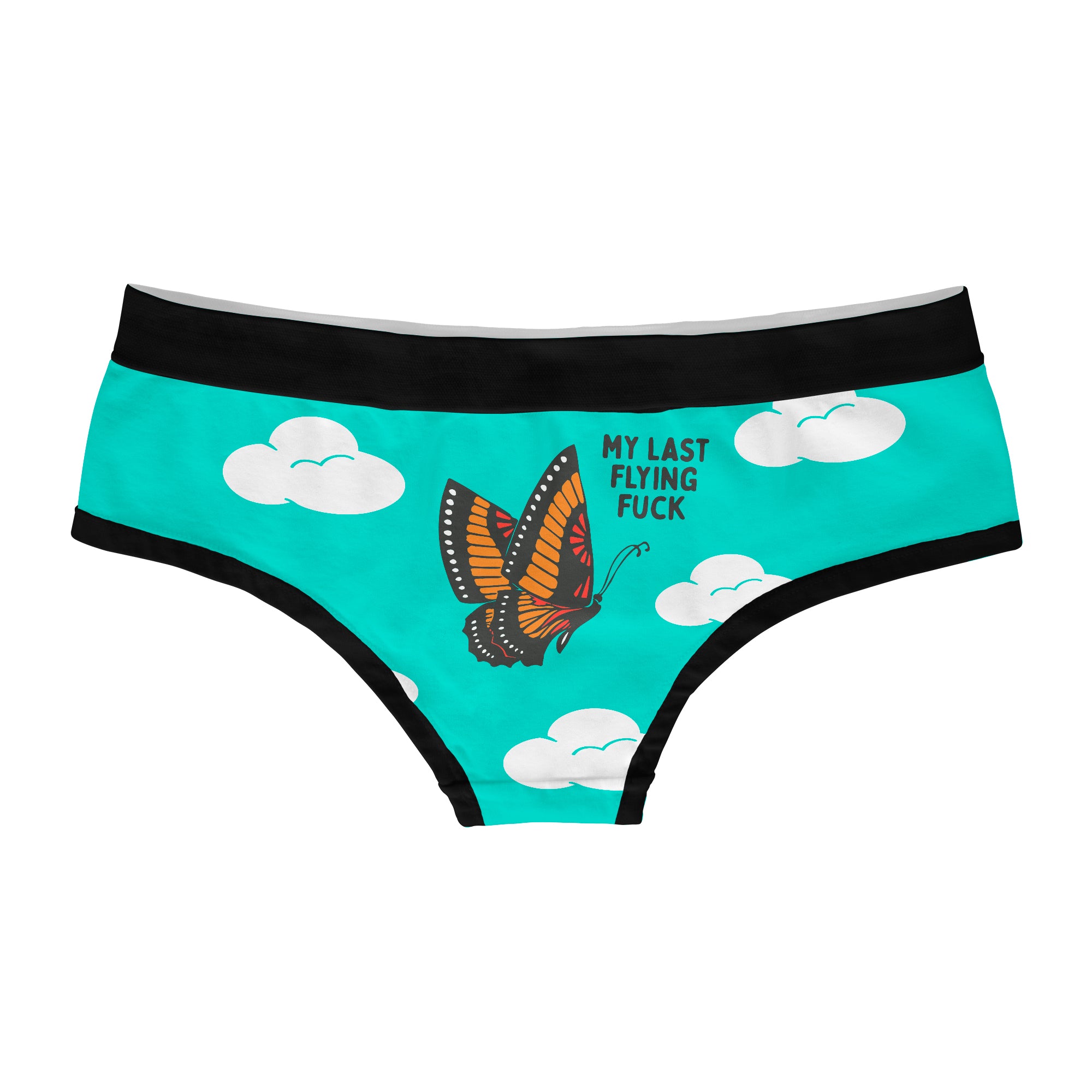 There Goes My Last Flying Fuck Womens Panties Funny Butterfly