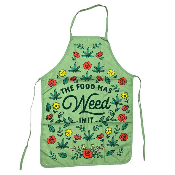 The Food Has Weed In It Oven Mitt + Apron