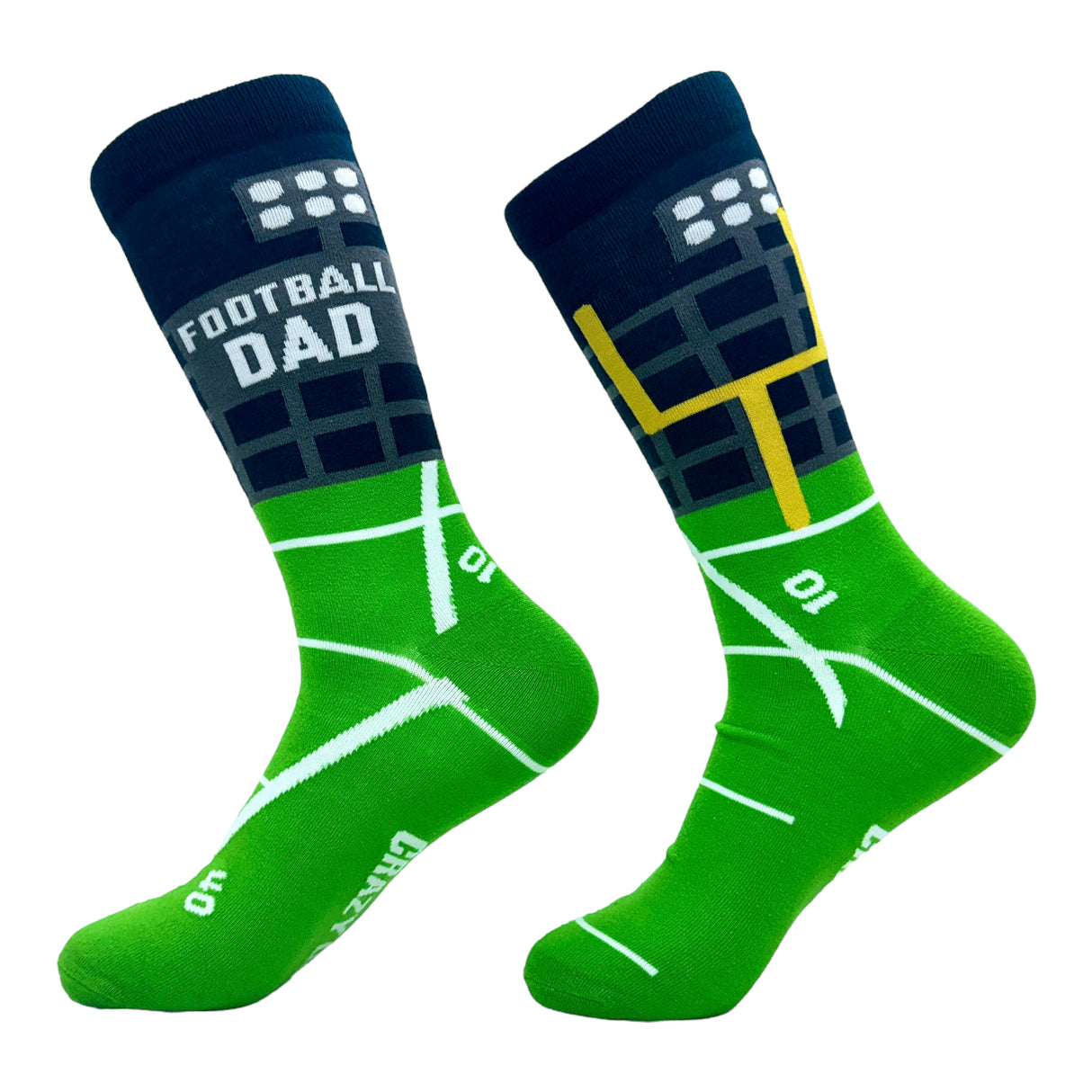 Men's Football Dad Socks Funny Cool Fathers Day Gift Foot Ball Lovers Footwear