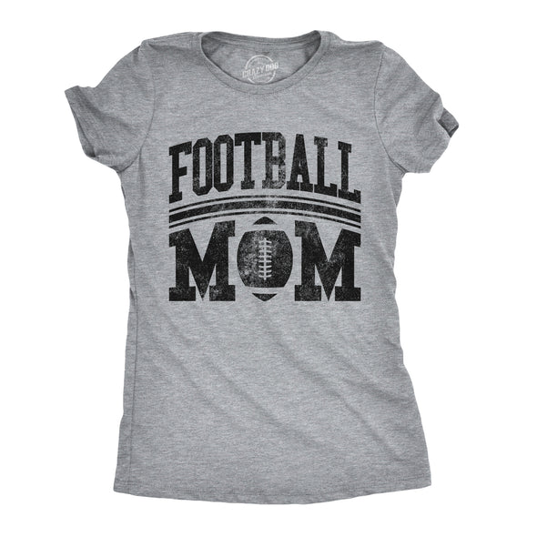 Womens Football Mom Tshirt Cute Sports Parent Tee For Ladies