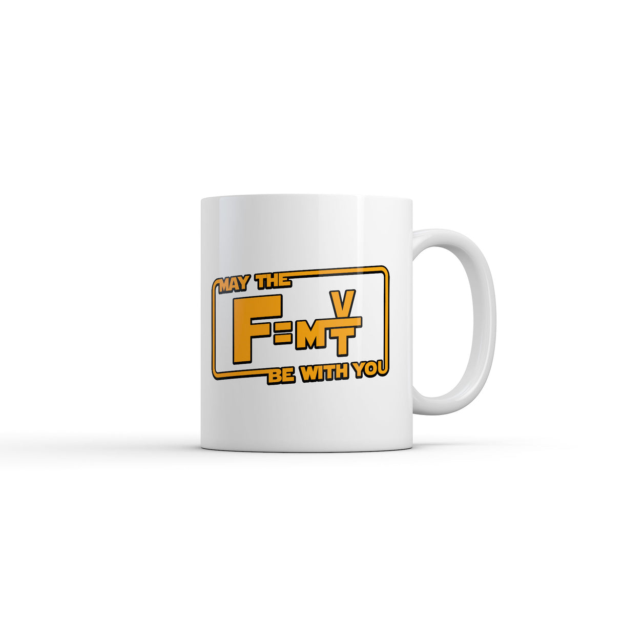 May The Force Equation Be With You Mug Funny Sarcastic Graphic Novelty Coffee Cup-11oz