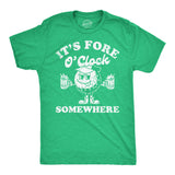 Mens Its Fore O Clock Somewhere Funny T Shirts Sarcastic Golf Tee for Men