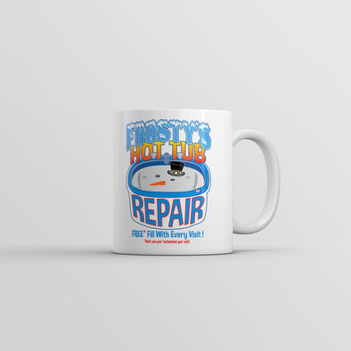 Frostys Hot Tub Repair Mug Funny Xmas Season Novelty Coffee Cup-11oz