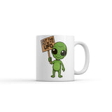 I Put The FU In to UFO Mug Funny Sarcastic Alien Graphic Novelty Coffee Cup-11oz