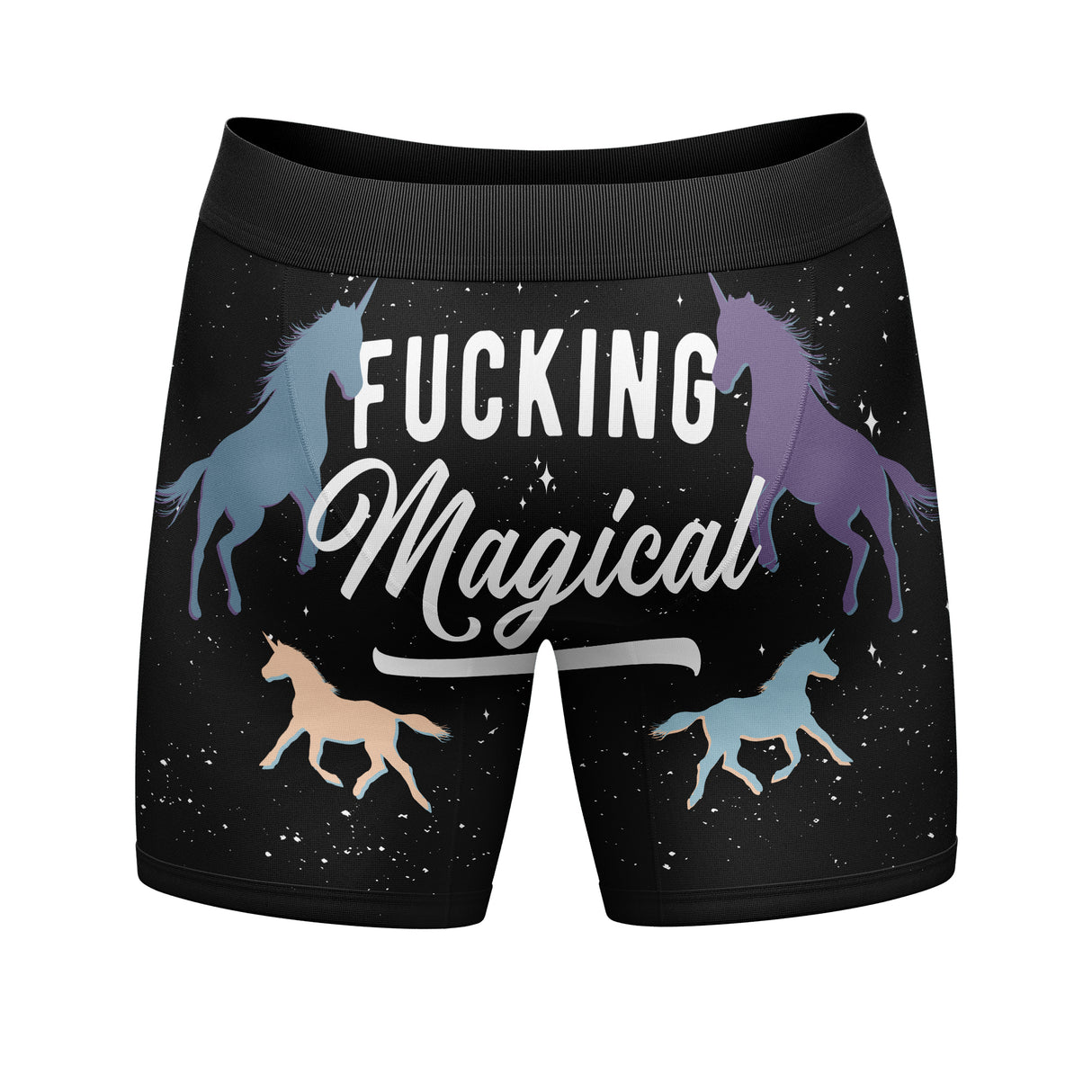 Mens Fucking Magical Boxers Funny Sarcastic Mystical Unicorn Graphic Novelty Underwear For Guys