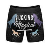 Mens Fucking Magical Boxers Funny Sarcastic Mystical Unicorn Graphic Novelty Underwear For Guys