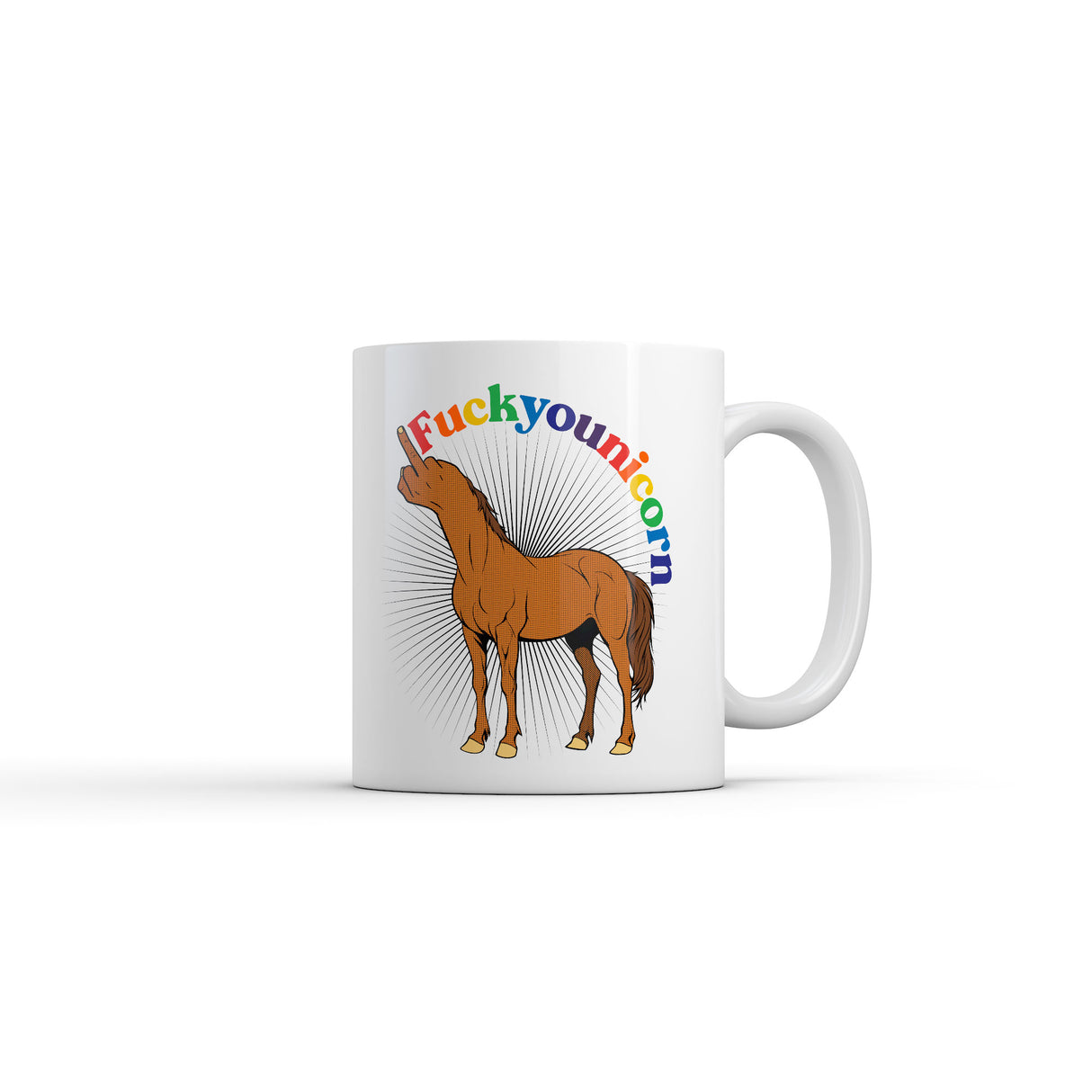 Fuckyounicorn Mug Funny Sarcastic Unicorn Graphic Novelty Coffee Cup-11oz
