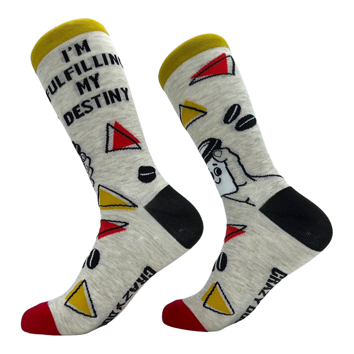 Women's Im Fulfilling My Destiny Coffee Socks Funny Caffeine Lovers Footwear