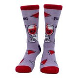 Women's Im Fulfilling My Destiny Wine Socks Funny Drinking Lovers Novelty Footwear