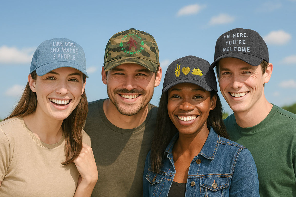 Here Fishy Fishy Fishy Hat Funny Outdoor Fishing Lovers Cap