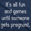 Maternity Fun and Games Pregnancy TShirt Cute Novelty Tee
