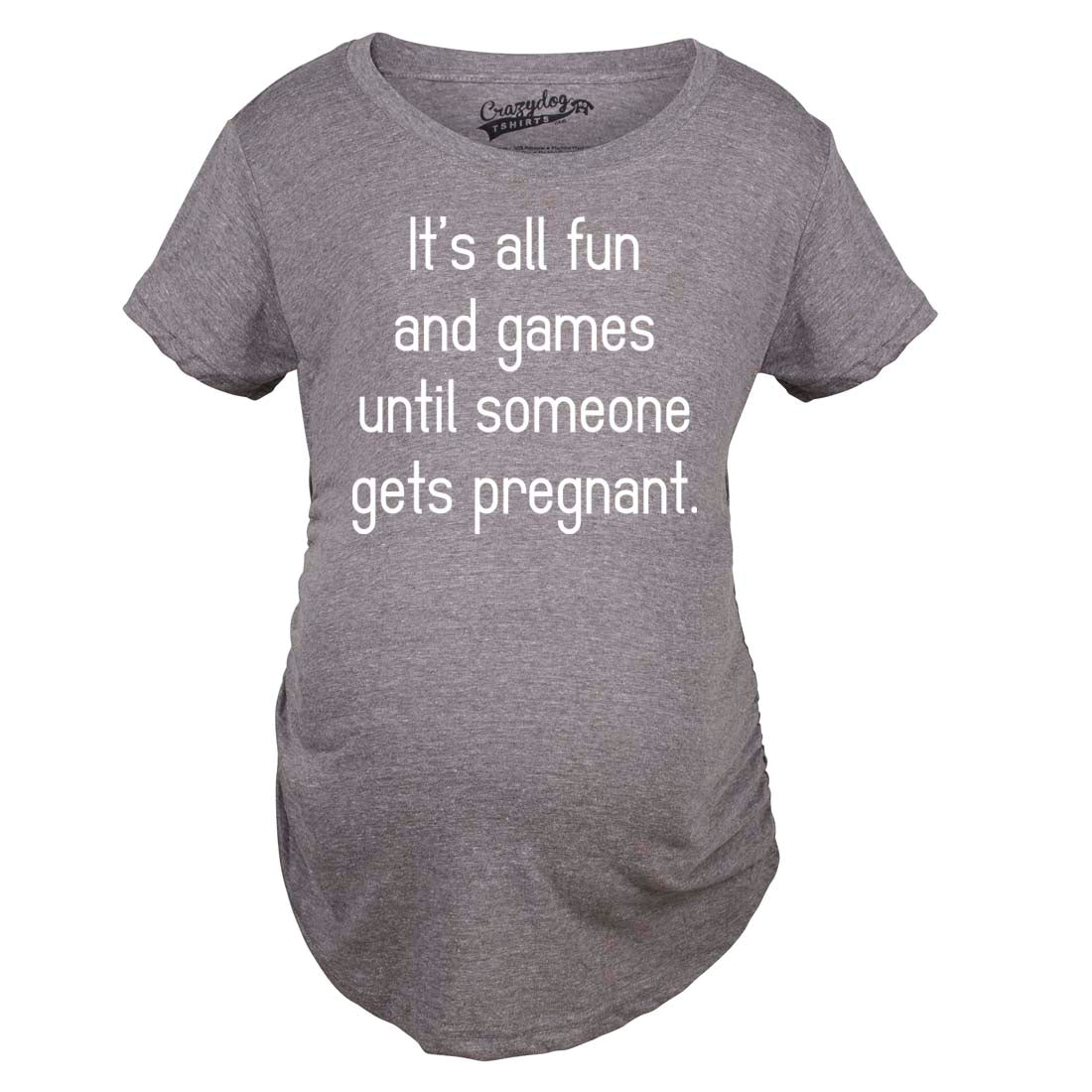 Maternity Fun and Games Pregnancy TShirt Cute Novelty Tee