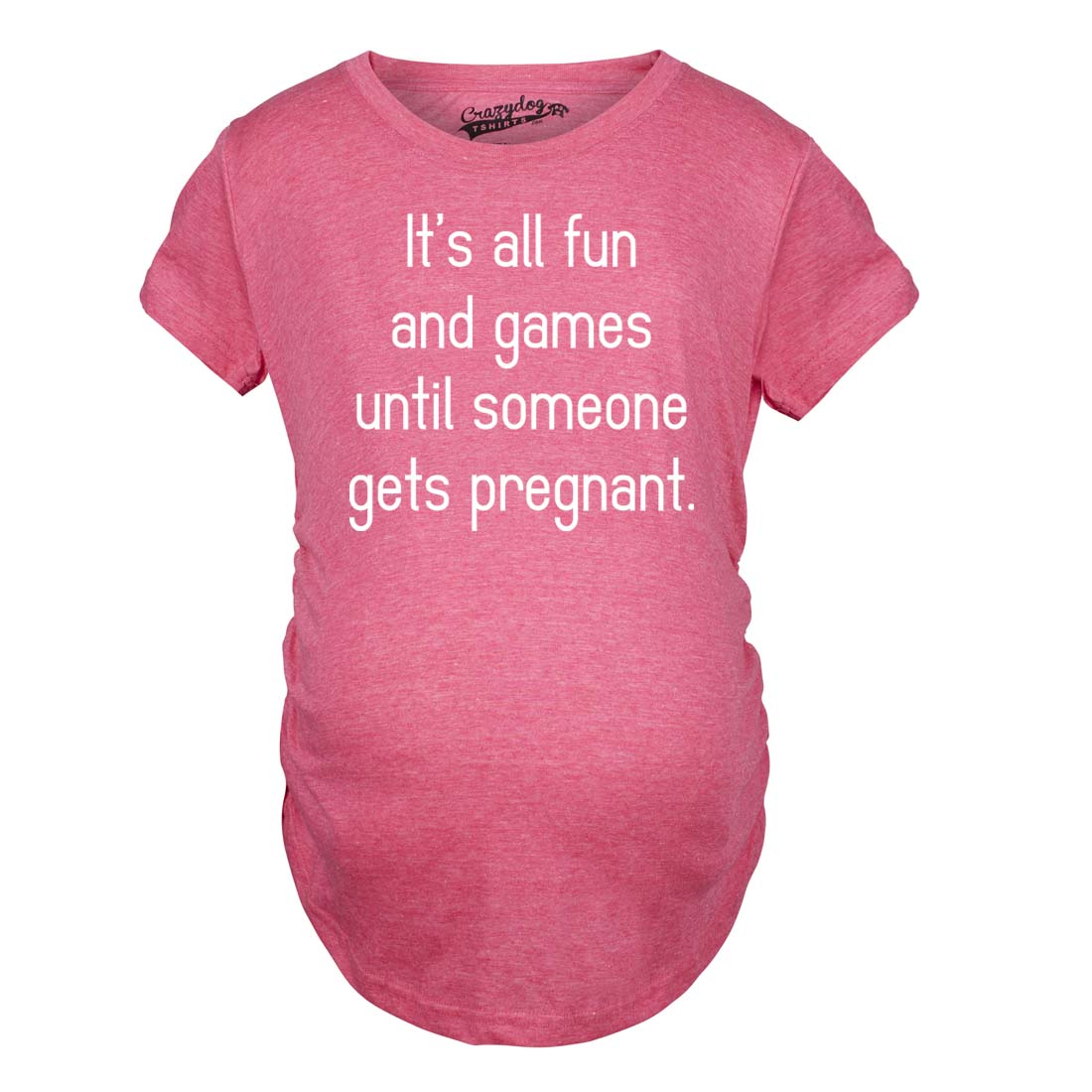 Maternity Fun and Games Pregnancy TShirt Cute Novelty Tee