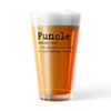 Funcle Definition Pint Glass Funny Uncle Family Fun Graphic Novelty Cup-16 oz
