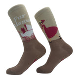 Women's Fur Mama Socks Funny Cute Puppy Lovers Mom Novelty Footwear