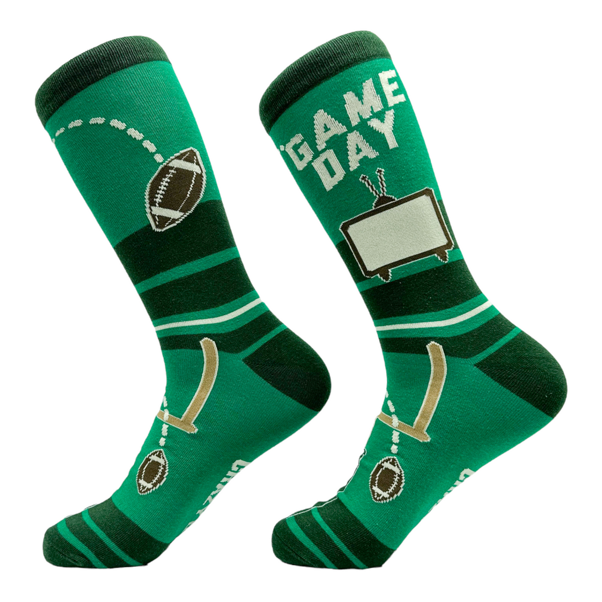 Men's Game Day Socks Funny Football Games Touchdown Footwear