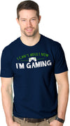 Mens I Cant Adult Im Gaming Funny Video Game T shirt Sarcastic Cool Gamer Shirt