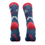 Women's Gaming Makes Me Less Murdery Socks Funny Halloween Video Game Lover Footwear