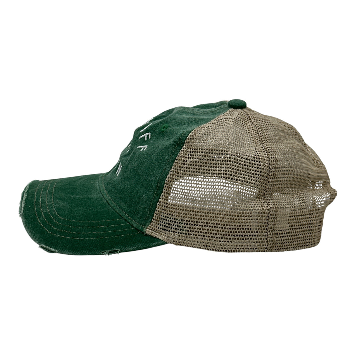 Get Off My Lawn Hat Funny Sarcastic Mower Graphic Novelty Trucker Cap